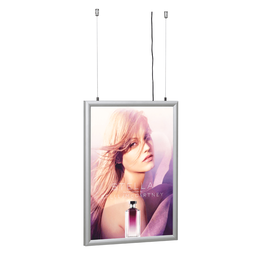 Double Sided Hanging LED Backlit Snap Frame - Digini